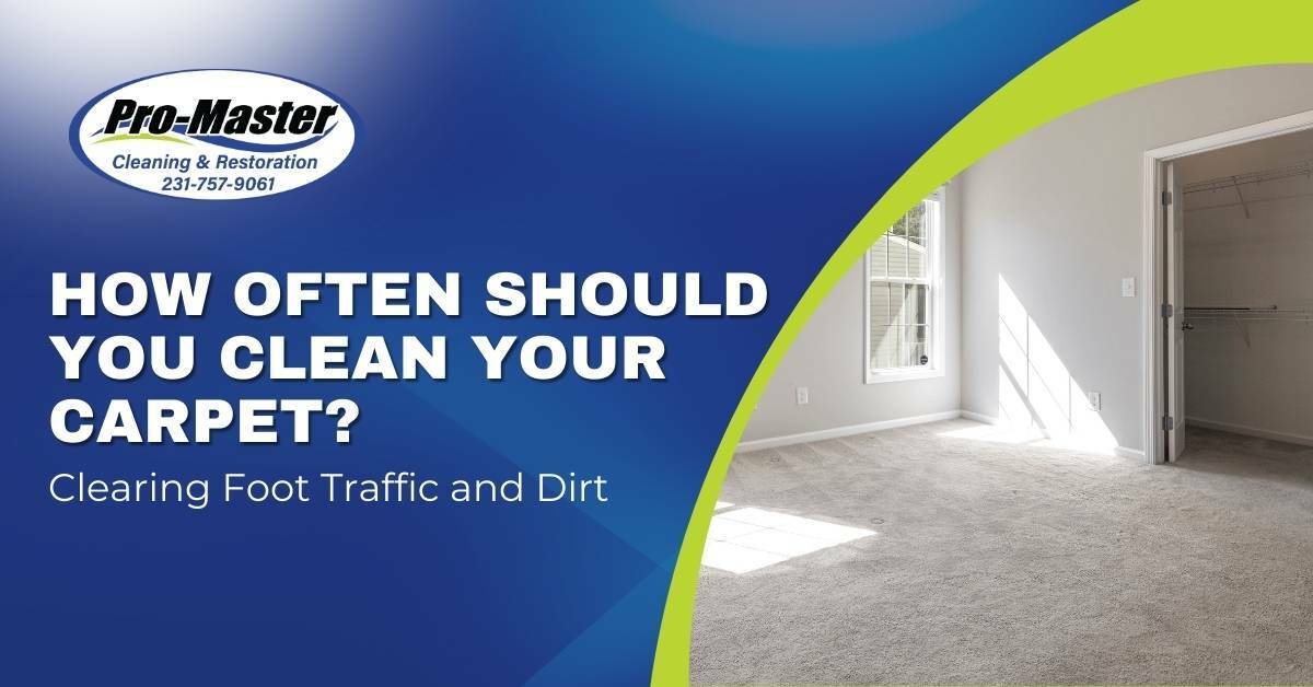 Clean your carpets, Clearing Foot Traffic and Dirt. Pro-Master Cleaning & Restoration.